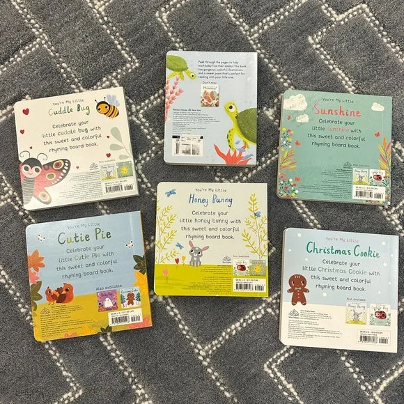 Set of 6 Cute Children's Board Books — Colorful Nursery Themes - Picture 2 of 4